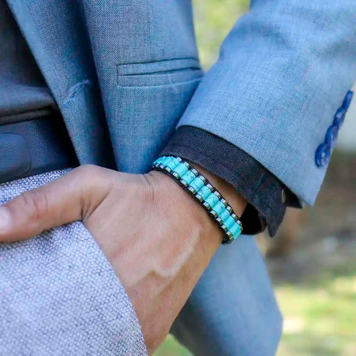 Turquoise bracelet for men