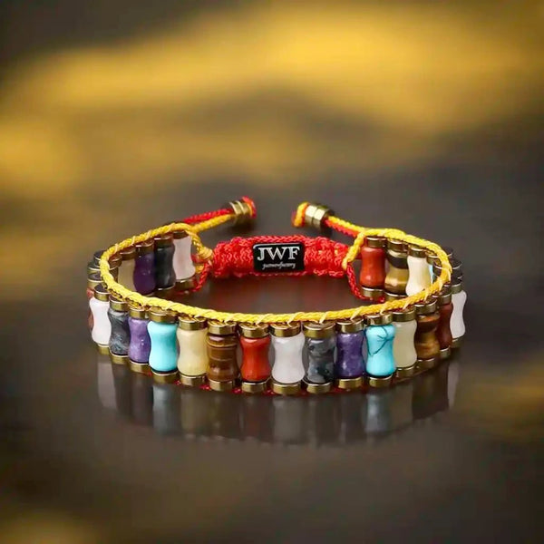 Incredibly Victorious 7 Chakra Tiger Eye Bracelet