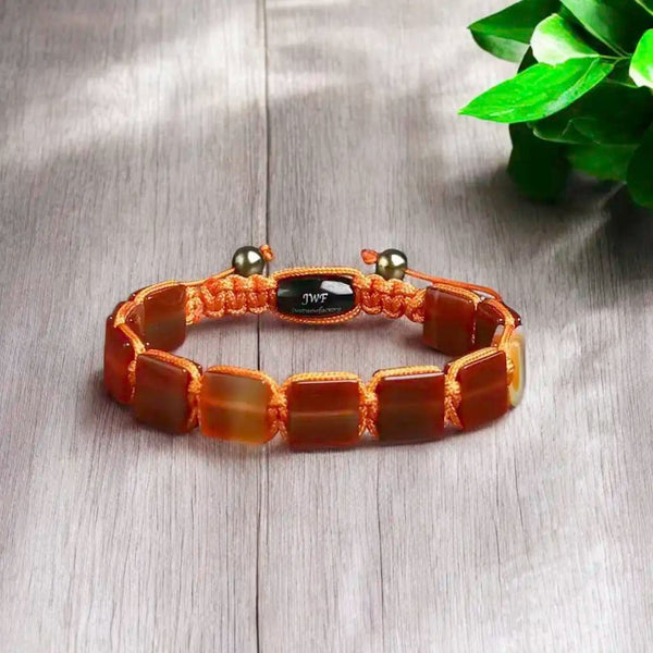 Innate Potential Flatbead Carnelian Bracelet