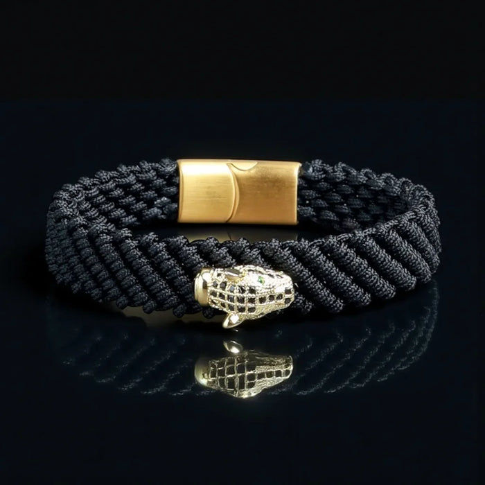 Grace and Poise Jaguar Black Thread Bracelet Of Never Stopping