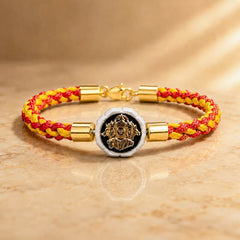 Sacred & Divine Panchmukhi Hanuman Kalawa Thread Bracelet