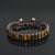  Moving The Mountain Conviction Premium Tiger Eye Bracelet with blue sweat shirt