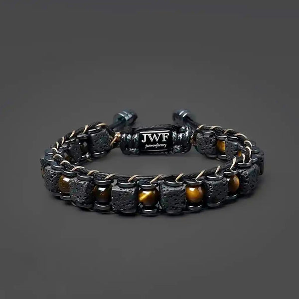 A Benevolent Soul Lava Tiger Eye Bracelet