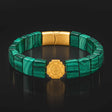 The Riches & Glory Sriyantra Natural Malachite Bracelet