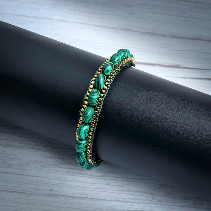 green stone bracelet