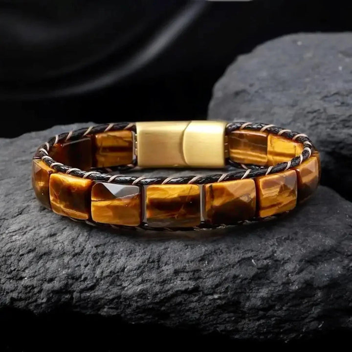 order Men tiger eye stone wristband