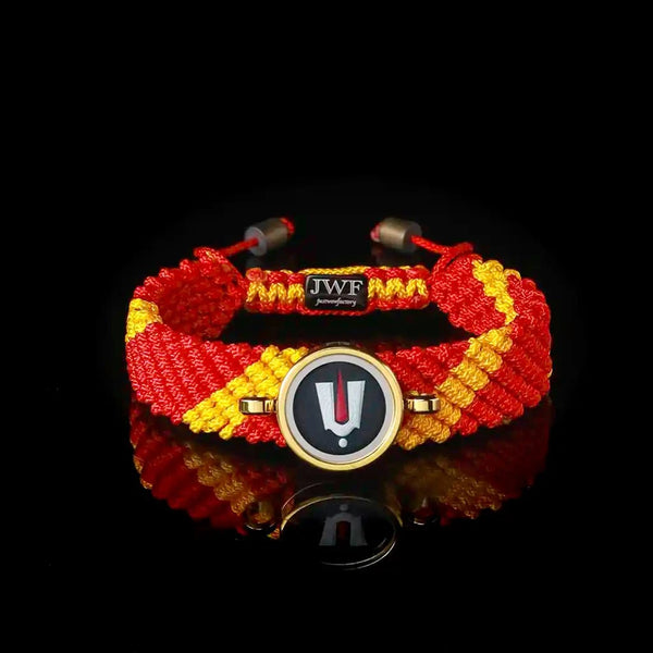 { Limited Edition } Fear Remover 18k Gold Plated Balaji Red Yellow Kalawa Thread Bracelet
