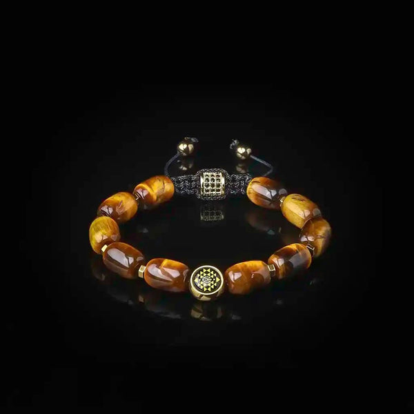 Divine Sanity Sriyantra Tiger Eye Bracelet