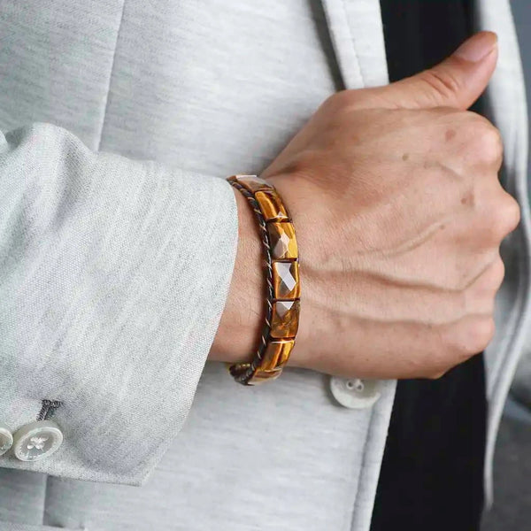 The Sacrosanct Tiger Eye Wristband