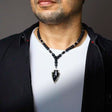 No Repentance Obsidian Necklace