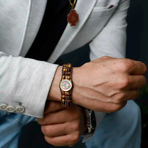 Obstacle Breaker Iconic Tiger Eye Shiva Bracelet