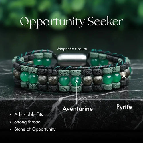 Opportunity Seeker Pyrite Aventurine Bracelet