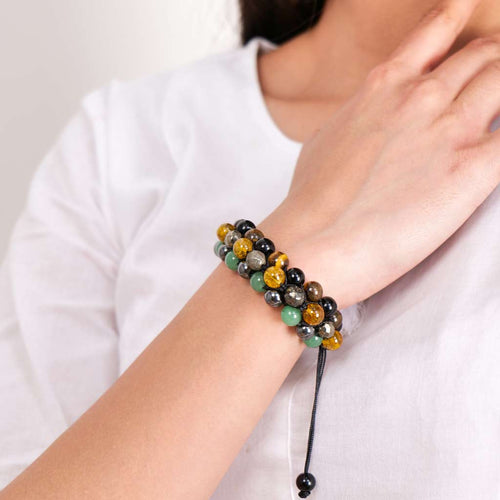 Overflowing Fortune & Glory Natural Healing Stones Bracelet