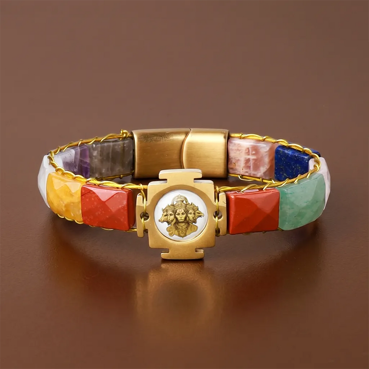 Divine Shield | Strength & Planetary Balance Bracelet (Panchmukhi Hanuman Navgrah)