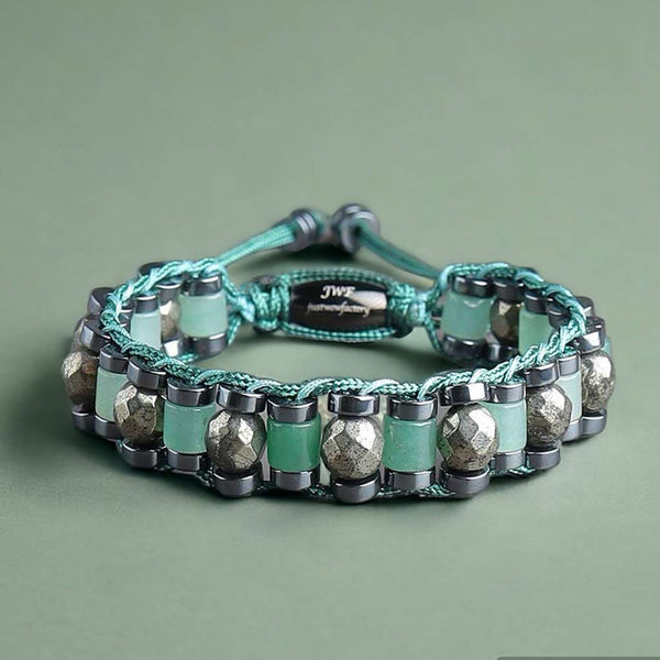 Opportunity Seeker Pyrite Aventurine Bracelet