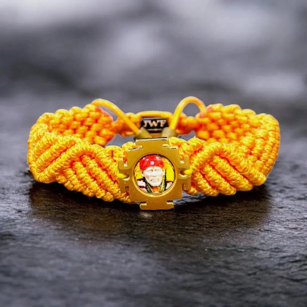 Shop yellow thread sai baba bracelet