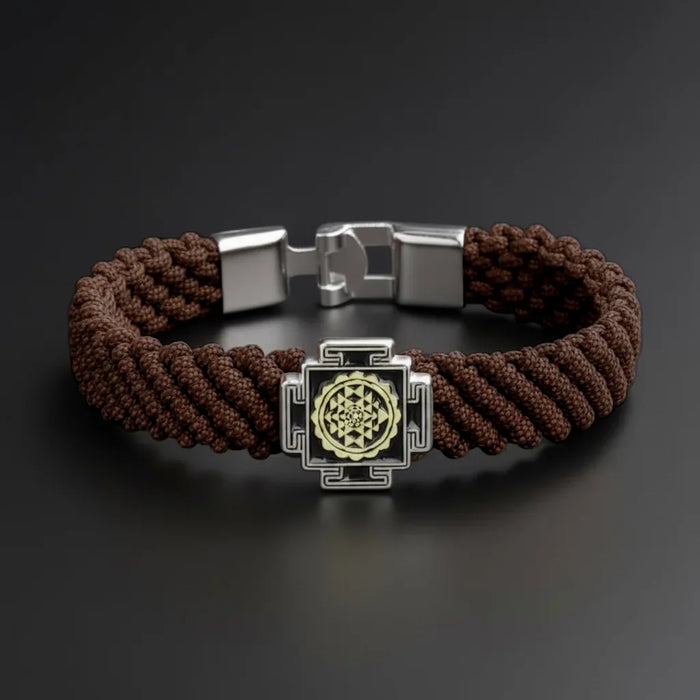 Divine Prosperity 18K Gold Plated Sriyantra Bracelet