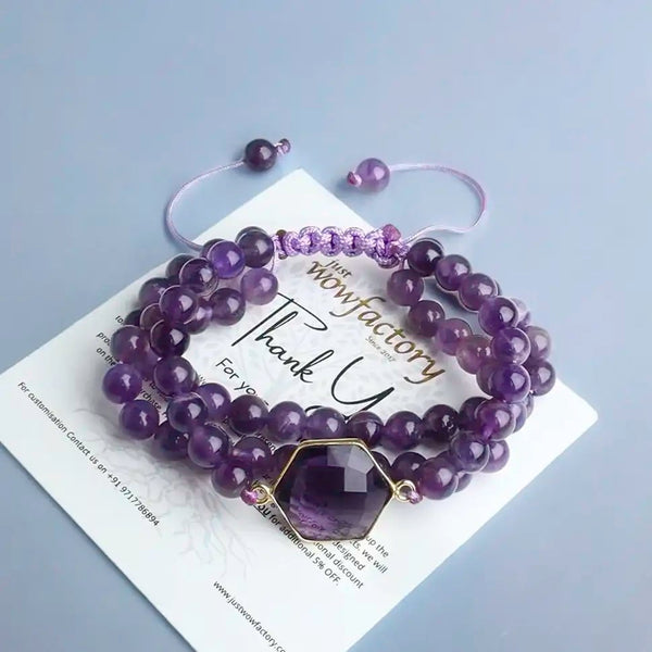 amethyst crystal bracelet