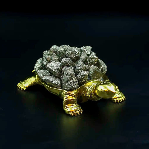 Journey to Abundance with Our Lucky Turtles: Pyrite, Aventurine, Clear Quartz & Citrine
