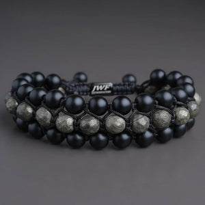 [ LIMITED EDITION ] The Glorious Talisman Of Prosperity Pyrite Agate Tribal Bracelet