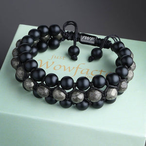 [ LIMITED EDITION ] The Glorious Talisman Of Prosperity Pyrite Agate Tribal Bracelet