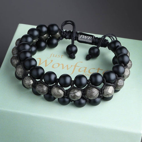 The Glorious Talisman Of Prosperity Pyrite Agate Tribal Bracelet