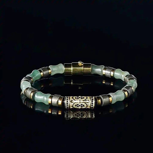 Aventurine Pyrite & Hematite Bracelet: Wealth Manifestor