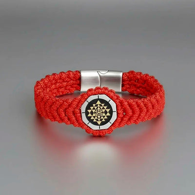 Divine Empowerment Sriyantra Red String Bracelet