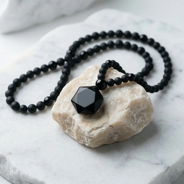 Radiant Aura 108 Obsidian Protection Mala