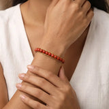 Steady Flame Red Jasper Bracelet for Women