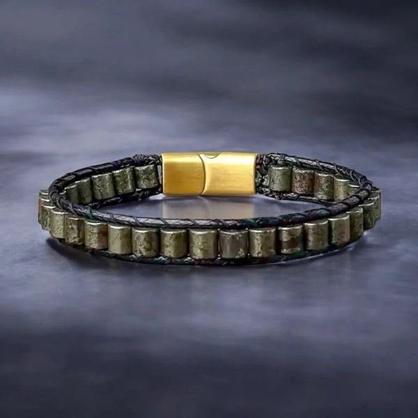Relentless Drive To Rise Pyrite Bracelet