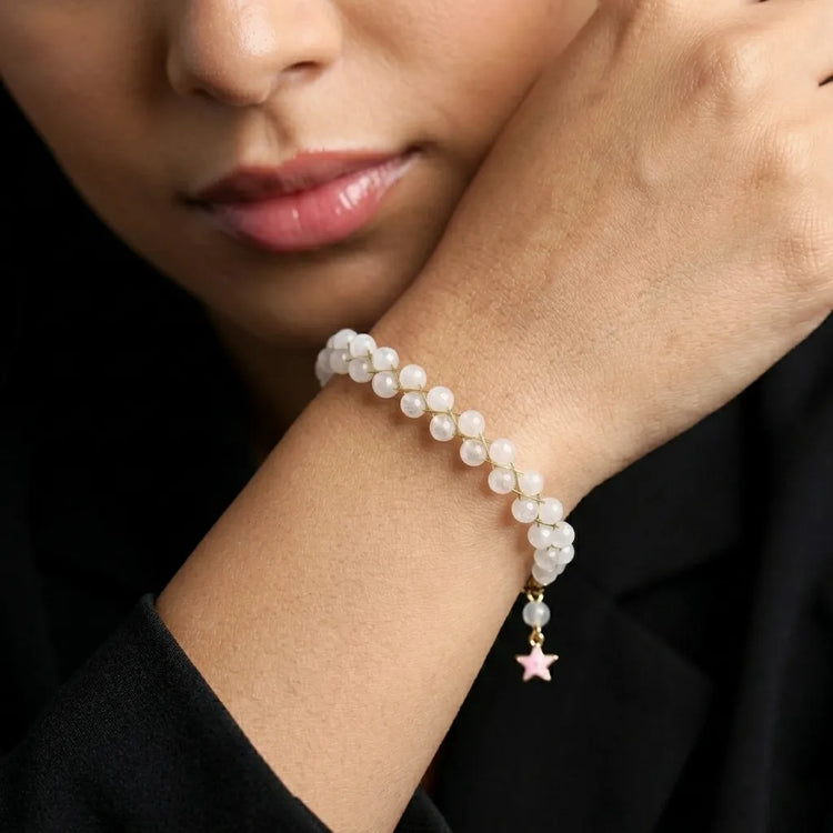 Love Yourself First | Self-Love Bracelet (Rose Quartz)