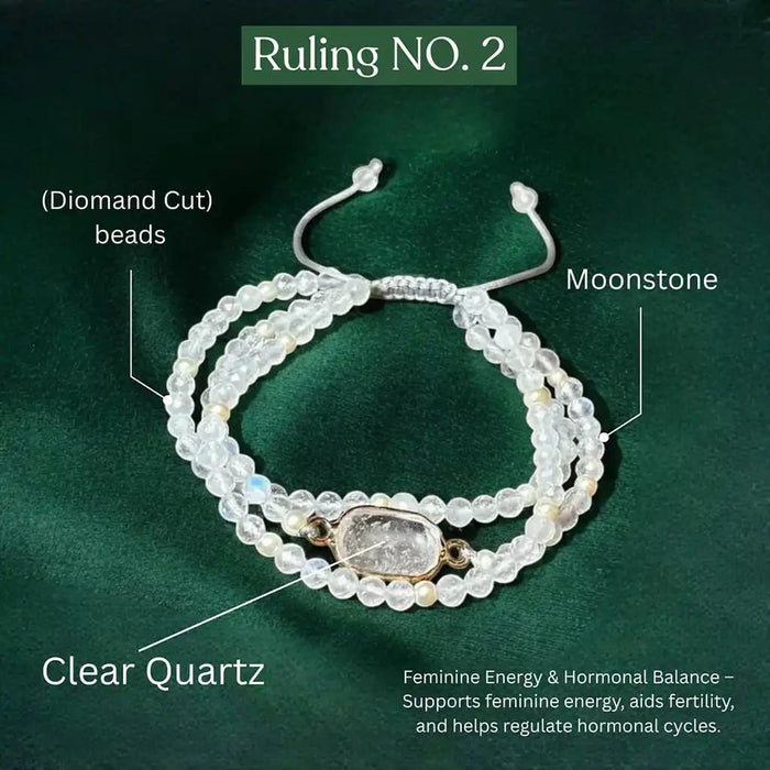 Number 2 Numerology Women Bracelet For Balance and Clarity