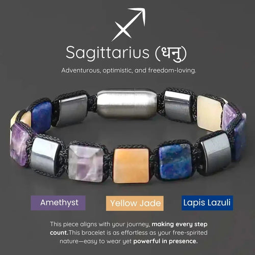 Sagittarius Zodiac Bracelet-Ruled By Jupiter-The Deep Thinker