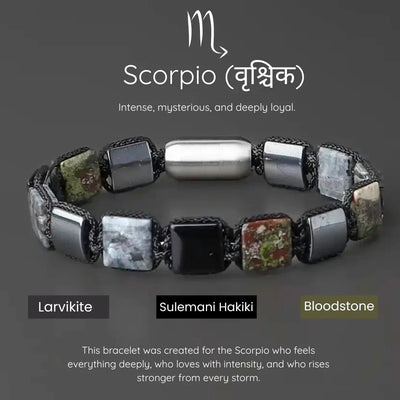 Scorpio Zodiac Bracelet – Depth, Power & Transformation