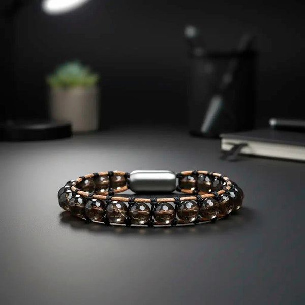 Unshaken Spirit Smoky Quartz Grounding Bracelet