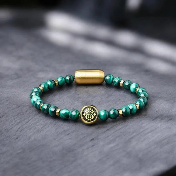 Original Sriyantra malachite bracelet For Men