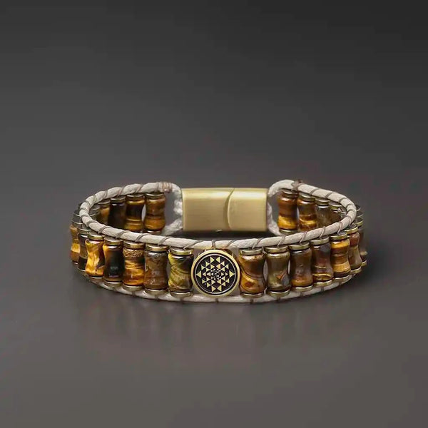 Divine Sanity Sriyantra Tiger Eye Bracelet