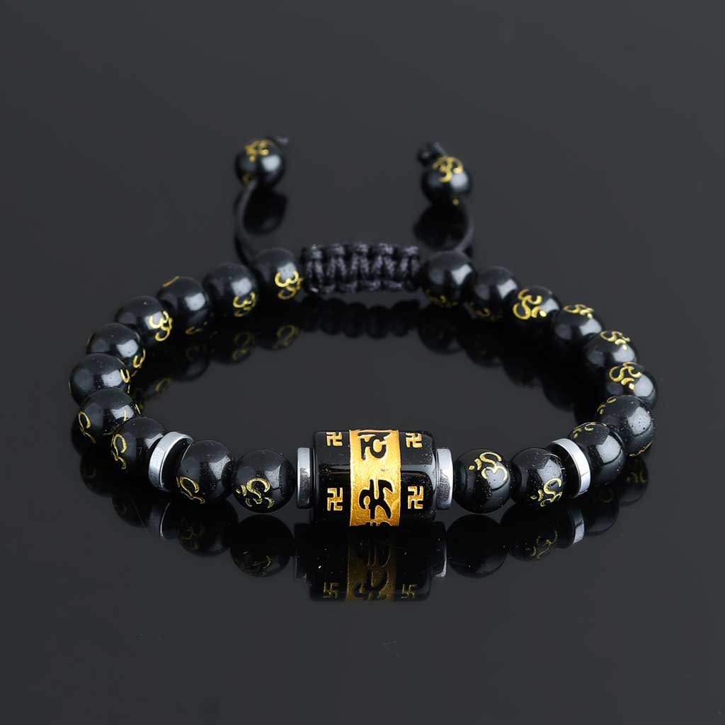 &quot;Stay Wealthy With Positive Thinking&quot; Calming Buddhist Bracelet