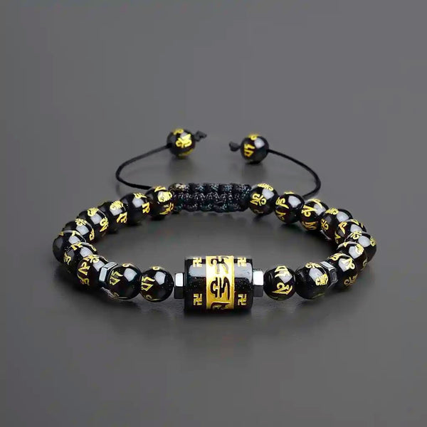 "Stay Wealthy With Positive Thinking" Calming Buddhist Bracelet