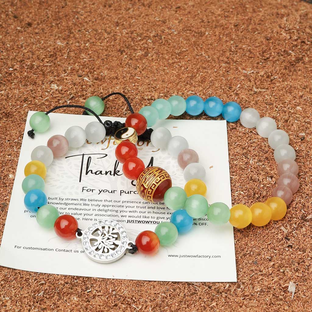 Natural Crystal 7 Chakra Bracelet for Healing and Meditation in Rampur at  best price by Zowawi (Head Office) - Justdial