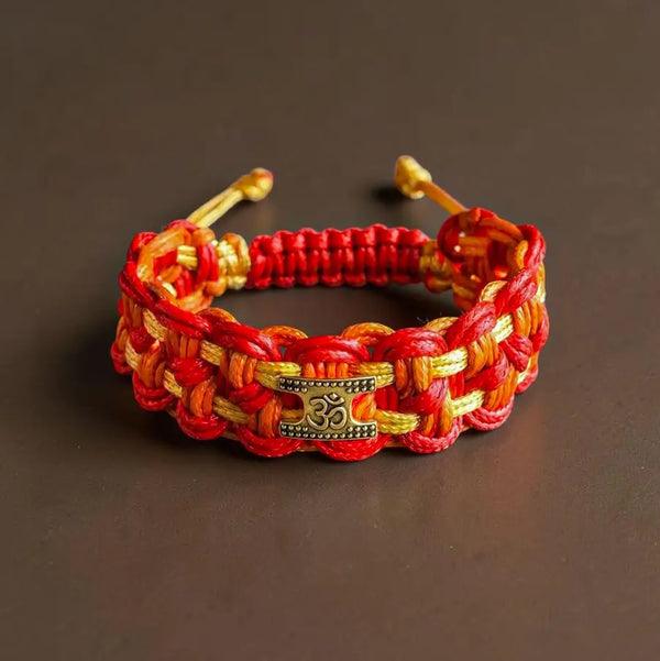 Strong Individual Kalawa Thread Inspired Aum Bracelet