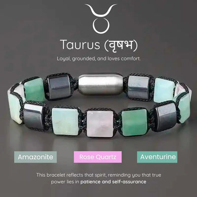 Taurus Stability Zodiac Bracelet – Strength, Love & Prosperity Ruled By Venus