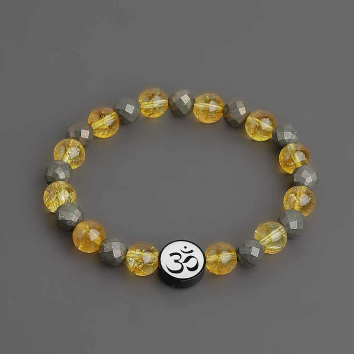 Pyrite Citrine Bracelet