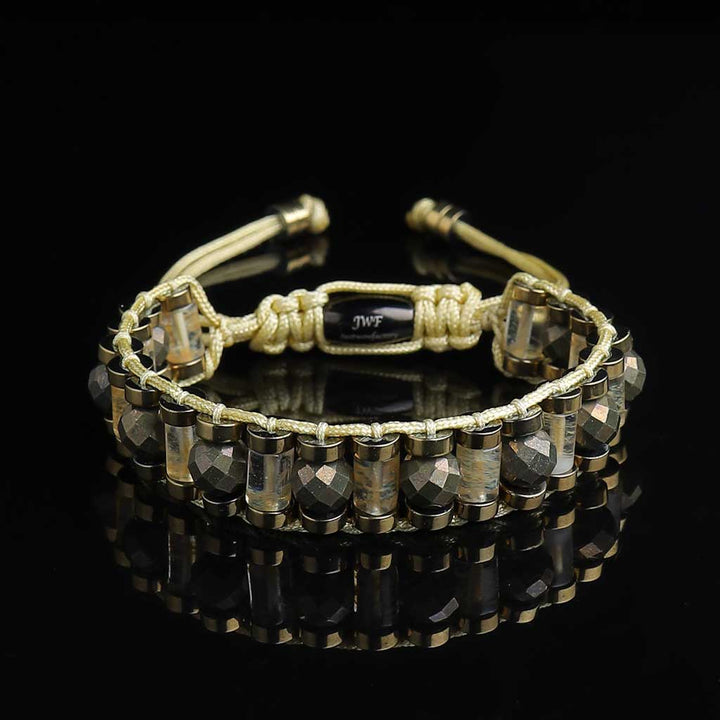 Citrine Pyrite Bracelet for Men