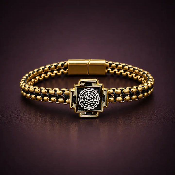 The Perfectionist Sriyantra Woven Box Chain Bracelet