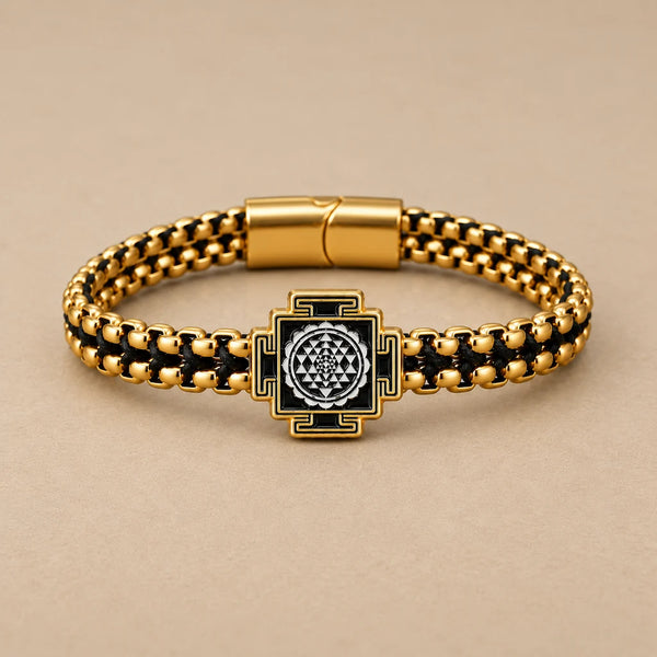 The Perfectionist Sriyantra Woven Box Chain Bracelet