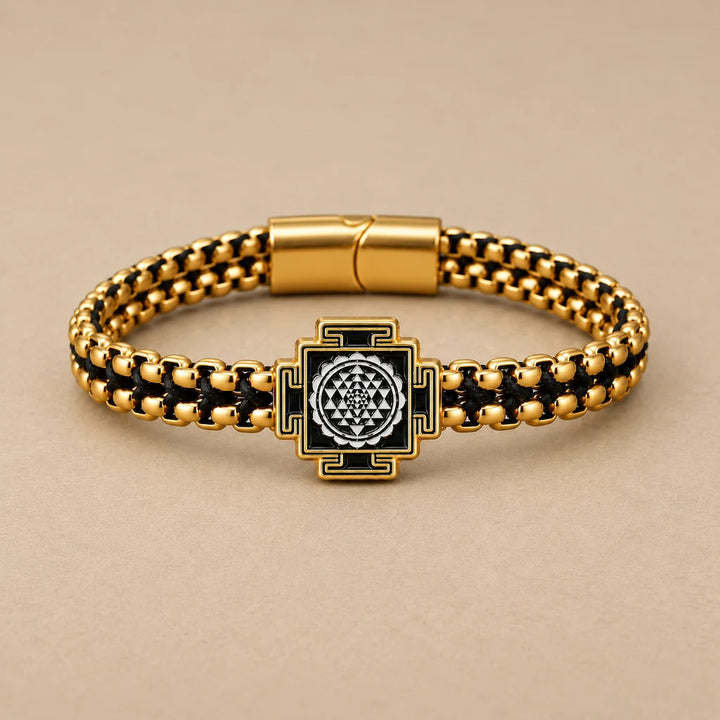 The Perfectionist Sriyantra Woven Box Chain Bracelet