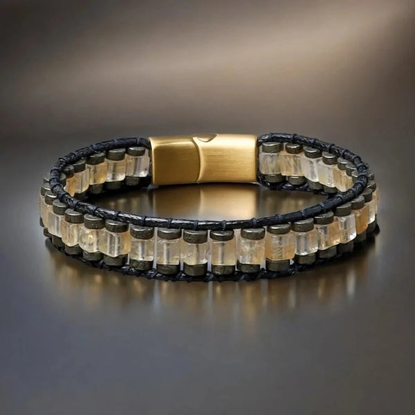 The Fame Magnet Pyrite & Citrine Bracelet