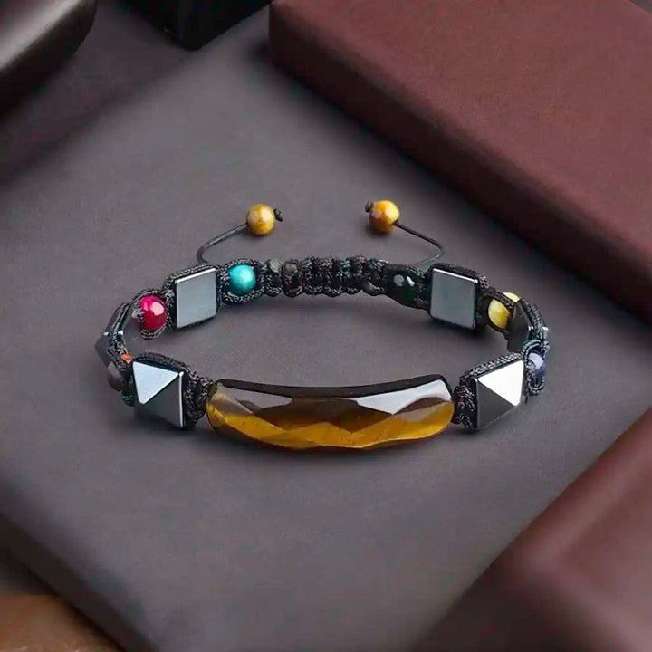 7 chakra tiger eye bracelet